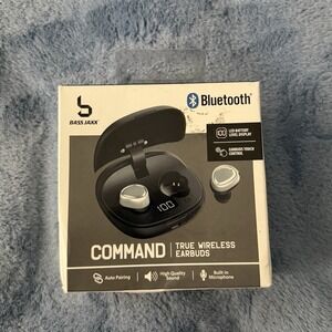 NEW‎ SEALED Bass Jaxx Bluetooth Focus True Wireless Earbuds w/Charging Box Case